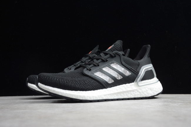 Ultra Boost 20 Consortium Core Black Silver Cloud White EG0766