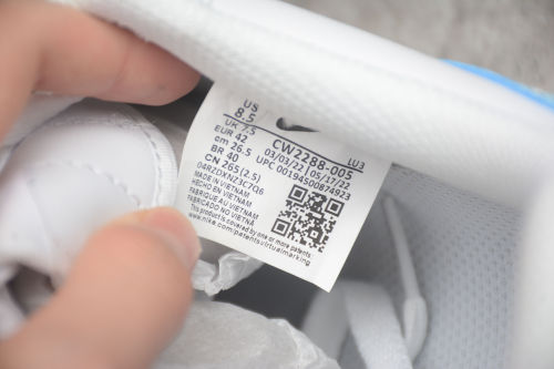 Air Force 1 Low Blue Dripping Custom CW2288-005