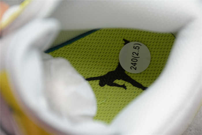 Air Jordan 1 Mid LX Shoes Off White Yellow DA5552 107