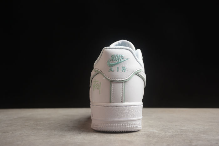 Stussy x Nike Air Force 1 Low Ice Blue and White DT0617-029