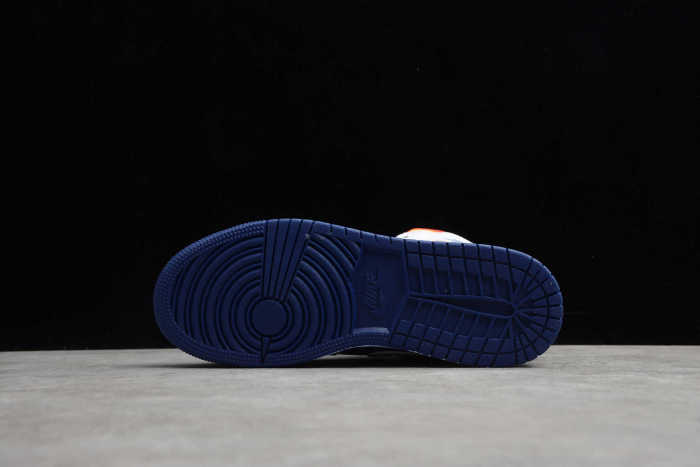 Air Jordan 1 Mid Laser Orange Deep Royal Blue 554725-131