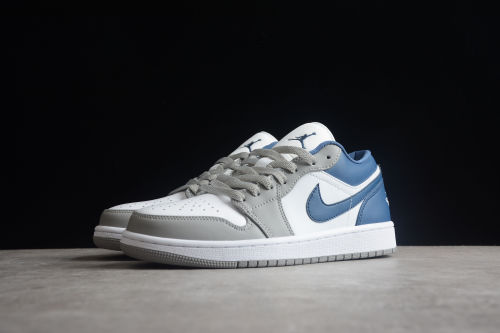 Air Jordan 1 Low Stealth French Blue White Shoes DC0774-042