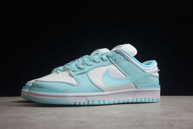 SB Dunk Low Twist Jade Ice Green White DZ2794-101