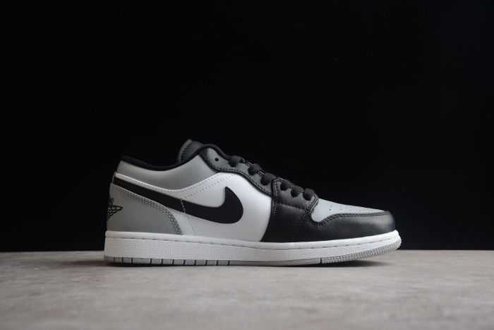 Air Jordan 1 Low Shadow Toe Grey Shoes 553558-052