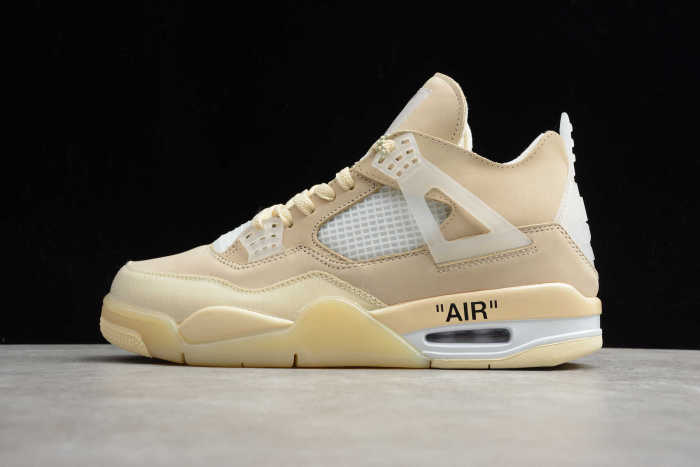 OFF-WHITE x Air Jordan 4 SP WMNS “Sail” CV9388-100
