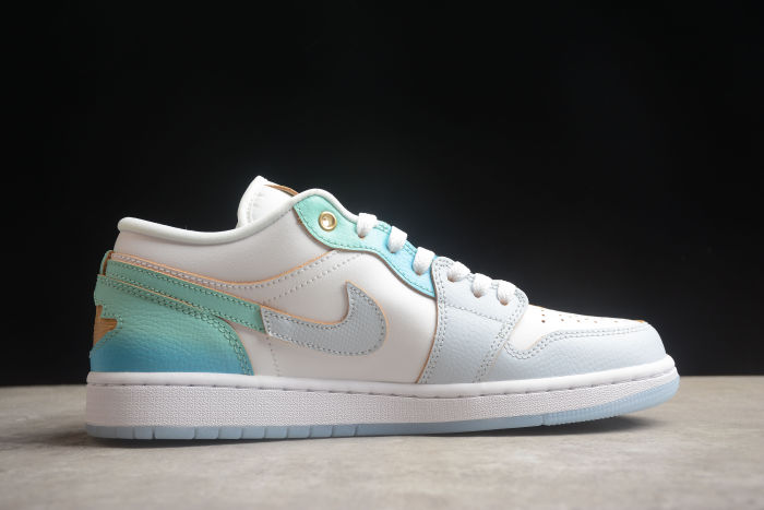 Air Jordan 1 Low White/Blue/Gold FN8899-131
