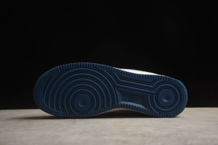 Air Force 1 07 Low Brushed Patch Navy Blue White FB0607-077