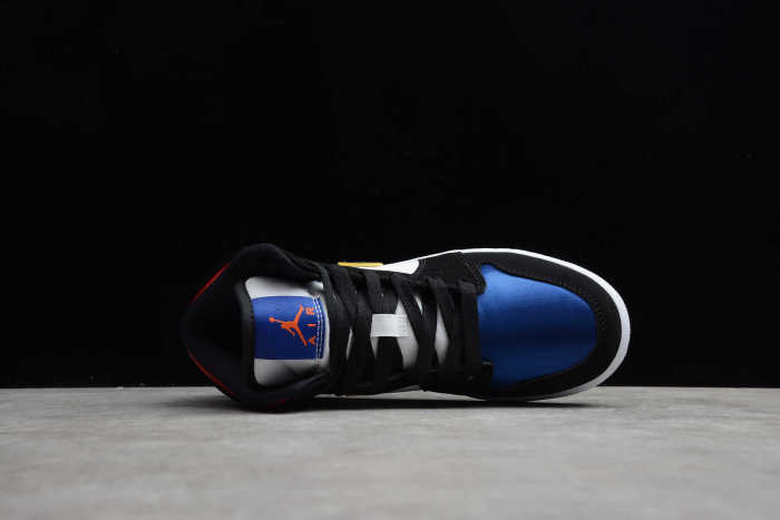 Air Jordan 1 Mid Lakers Top 3 Satin Purple Swish BQ6931-005