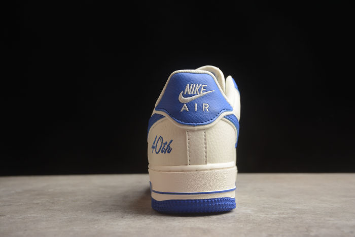 Air Force Haut 1 Low 40TH White Blue JF1983-555