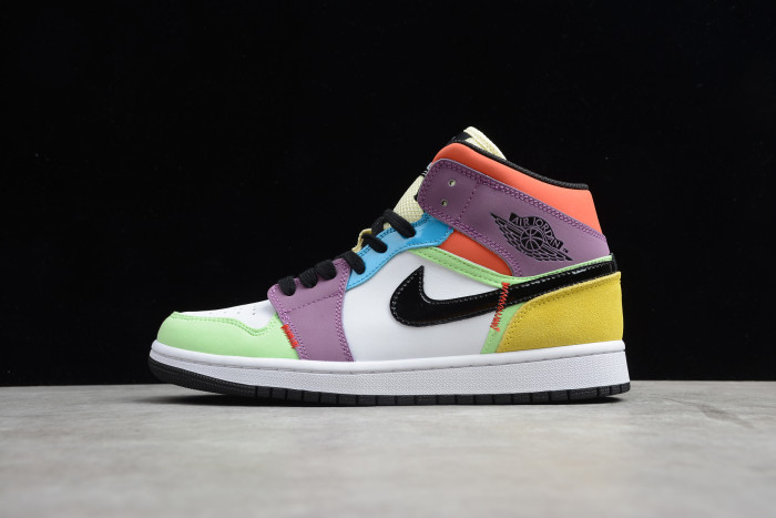 Air Jordan 1 Mid SE Multi-Color CW1140-100 Lightbulb