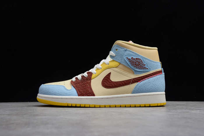 Air Jordan 1 Mid SE Fearless Maison Chateau Rouge CU2803-200