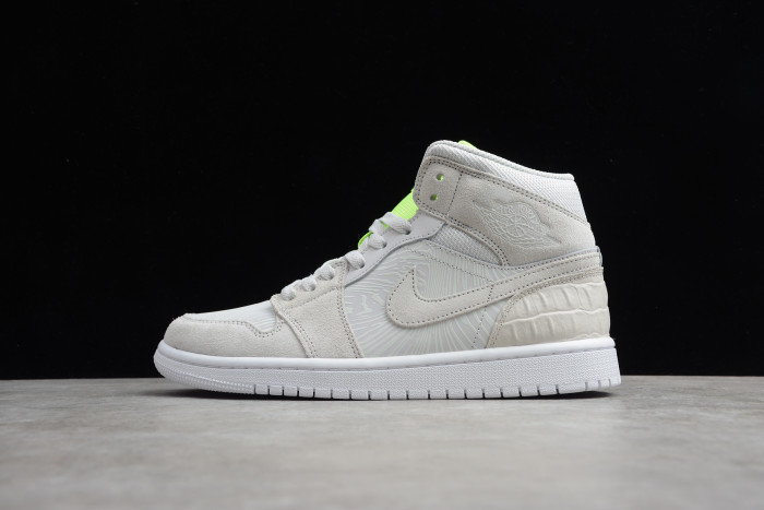 Air Jordan 1 Mid Vast Grey Ghost Green CV3018 - 001