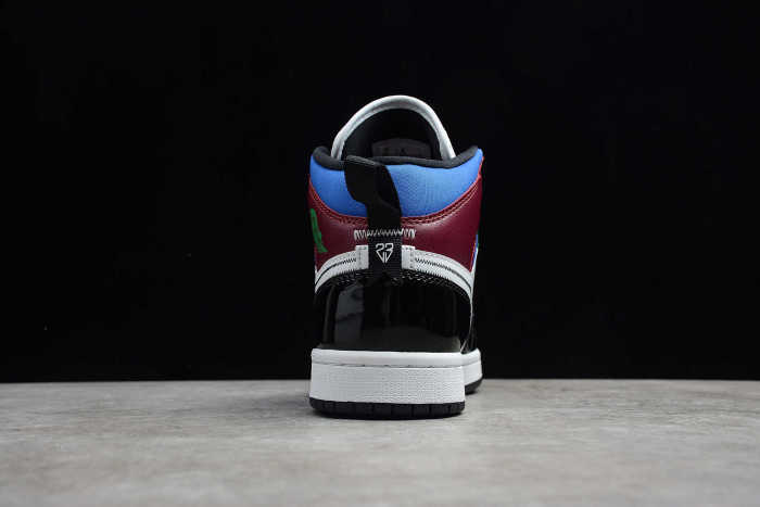 Air Jordan 1 Mid SE Black White Multicolor DB5454-001