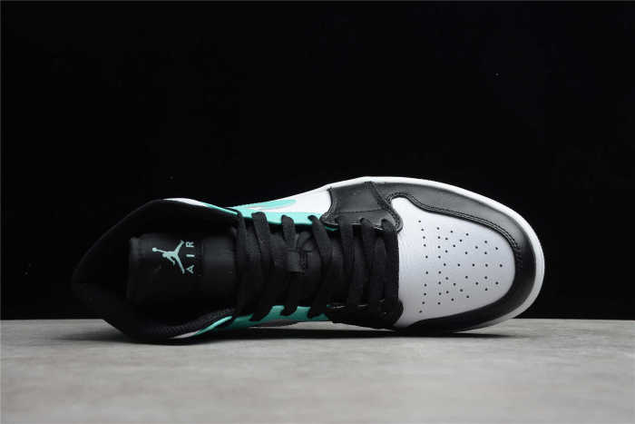 Air Jordan 1 Mid White Tropical Twist Black 554724-132