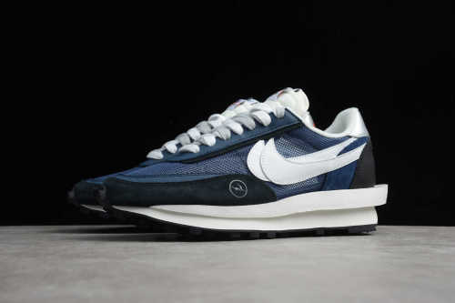 Fragmentdesign x sacai x Nike LDWaffle Navy Blue Shoes BV0073-008