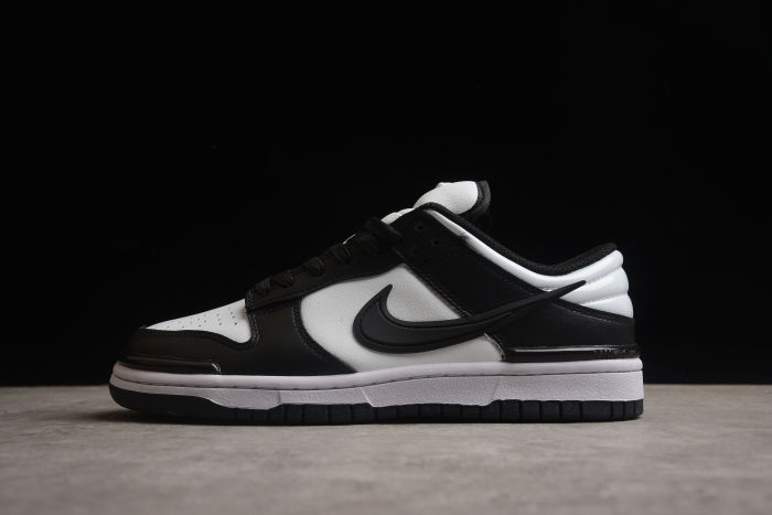 SB Dunk Low Twist Panda Black White Sneakers DZ2794-001