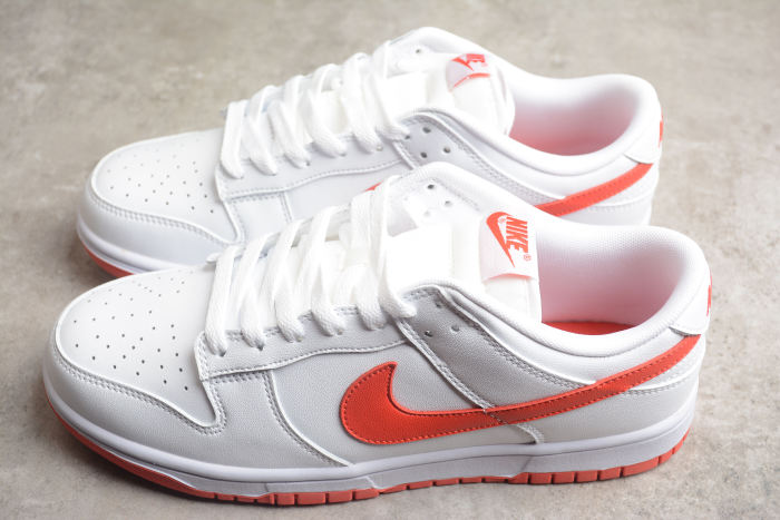 SB Dunk Low Retro White Picante Red Sneakers DV0831-103