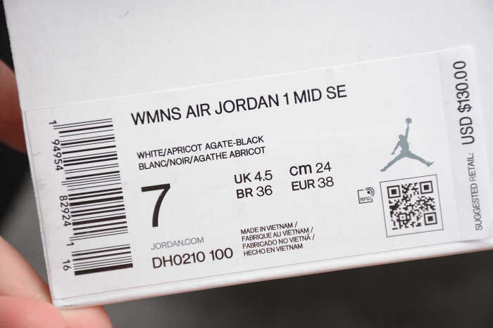 Air Jordan 1 Retro Mid SE “Peach Mocha” DH0210-100