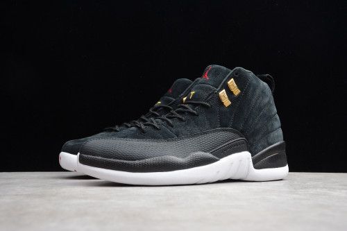 Air Jordan 12 Retro Reverse Taxi Black 130690-017