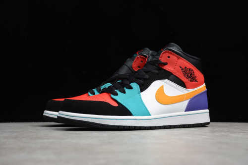 Air Jordan 1 Mid Multi-Color 554724-125