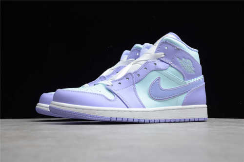 Air Jordan 1 Mid Purple Aqua 554724-500