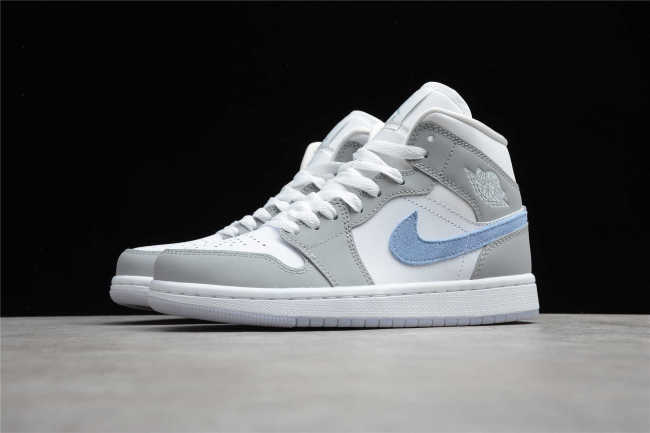 Air Jordan 1 Mid Wolf Grey Aluminum BQ6472-105