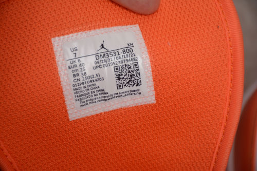 Air Jordan 1 Mid Habanero Women Sneakers Orange White