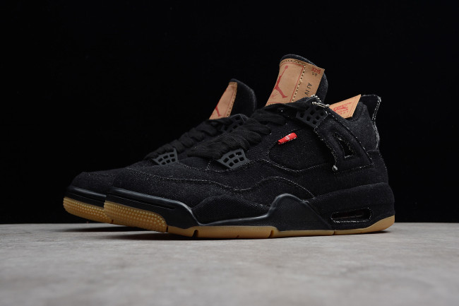 Levi's x Air Jordan 4 “Black” AO2571-001