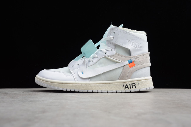 Air Jordan 1 Retro High OG x OFF-WHITE Euro AQ0818-100