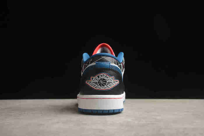 Air Jordan 1 Low SE Sashiko Industrial Blue Siren Red FV3622-141