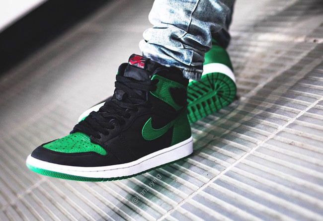 Air Jordan 1 Retro High OG Pine Green White Black Gym Red 555088-030