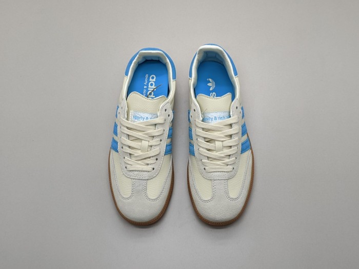 Sporty & Rich x adidas Samba OG 'Cream Blue' IE7096