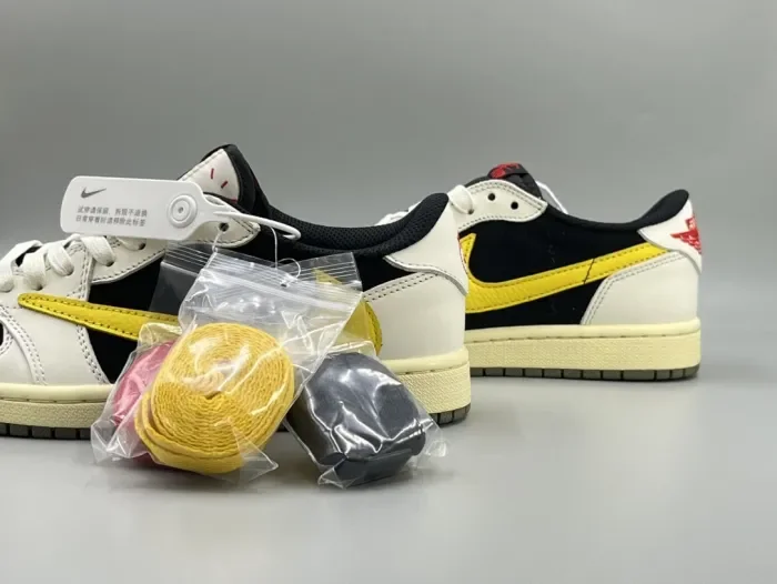 Travis Scott x Air Jordan 1 Black and Yellow