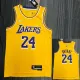 21-22 Lakers BRYANT #24 Yellow 75th Anniversary Top Quality Hot Pressing NBA Jersey