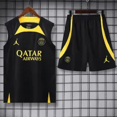 23-24 PSG Jordan Black Tank top and shorts suit