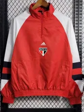 23-24 Sao Paulo Red White Windbreaker