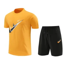 2024 NK Yellow Training Short Suit (100%Cotton)纯棉