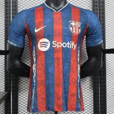 24-25 BAR Blue Red Limited Edition Player Version Soccer Jersey