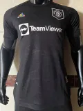 2023 Man Utd Joint Edition Black Player Version Soccer Jersey