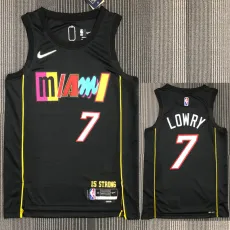21-22 Miami heat LOWRY #7 Black City Edition Top Quality Hot Pressing NBA Jersey