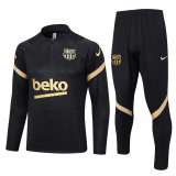 23-24 BAR Black Half Pull Tracksuit #B652 (半拉链)