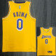 21-22 Lakers KUZMA #0 Yellow 75th Anniversary Top Quality Hot Pressing NBA Jersey