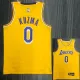 21-22 Lakers KUZMA #0 Yellow 75th Anniversary Top Quality Hot Pressing NBA Jersey