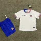 24-25 USA Home Kids Soccer Jersey