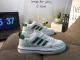 （Free Shipping）Adidas uses high-quality film transfer leather upper material and lightweight EAV foam rubber outsole