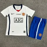 2008-2009 Man Utd Home Kids Retro Soccer Jersey (带决赛字)