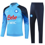 23-24 Napoli Sky Blue Half Pull Tracksuit (半拉链)