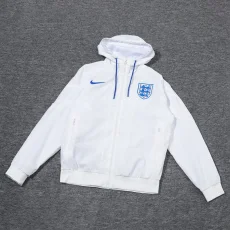 24-25 England White Windbreaker