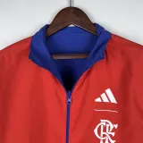 23-24 Flamengo Red & Blue Double Sided Windbreaker (双面风衣)