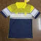 2023 AL-Nassr Yellow Royal blue Polo Short Sleeve